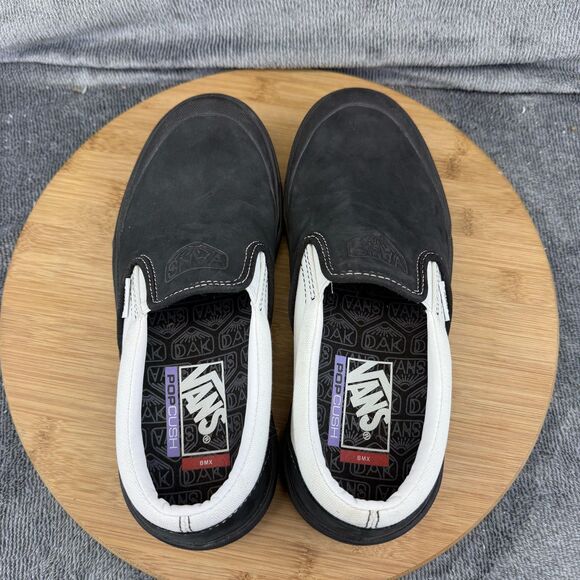 Vans Slip-On BMX Shoes Mens Size 6 Black White Suede Low Top BMX Sneakers main image 12